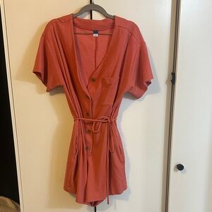 Old Navy Coral Textured Top